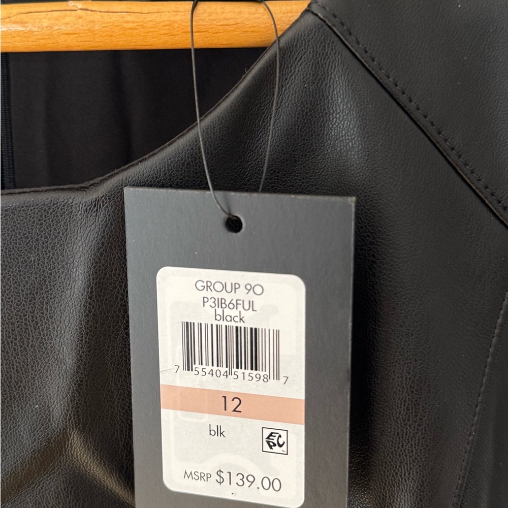 Dkny Black Asymmetrical Fringe Mini Dress - Picture 7 of 8